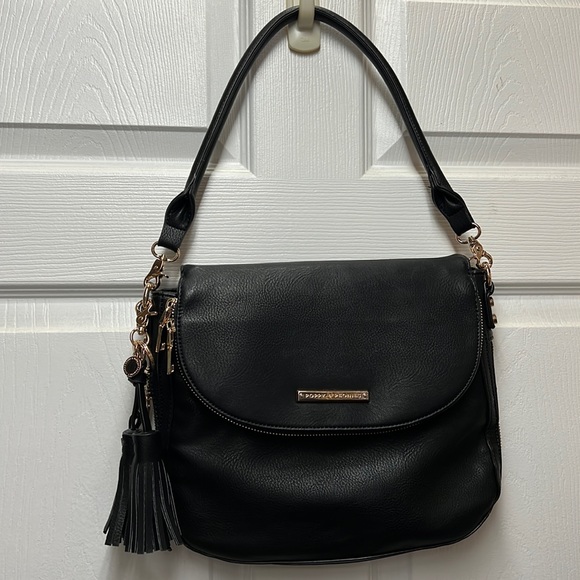 Poppy & Peonies Handbags - VEUC POPPY & PEONIES BLACK PURSE